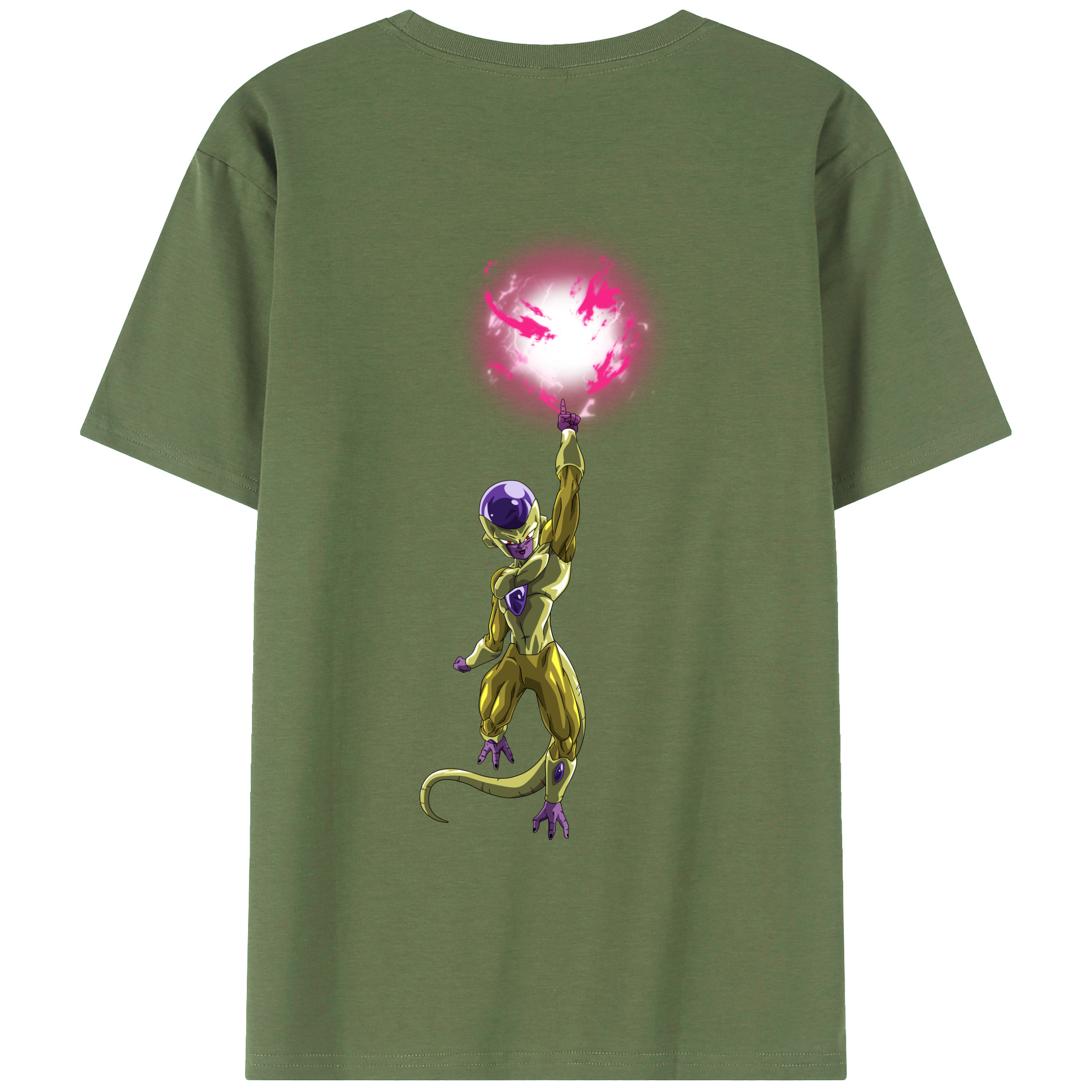 （画像用） ドラゴンボール フリーザ DRAGON BALL Frieza 綿100％ メンズ半袖Tシャツ（バックプリント） 通気性